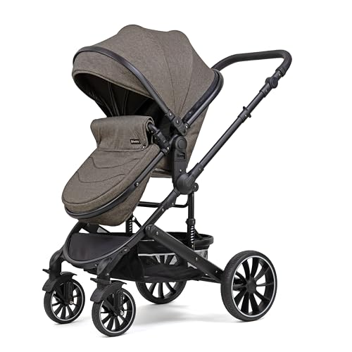 Pixini Neyla Combi Pushchair with Accessories (3-in-1 Set with Baby Seat Black/Black)