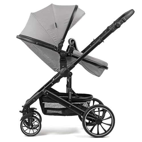 Pixini Neyla Combi Pushchair with Accessories (3-in-1 Set with Baby Seat Black/Black)
