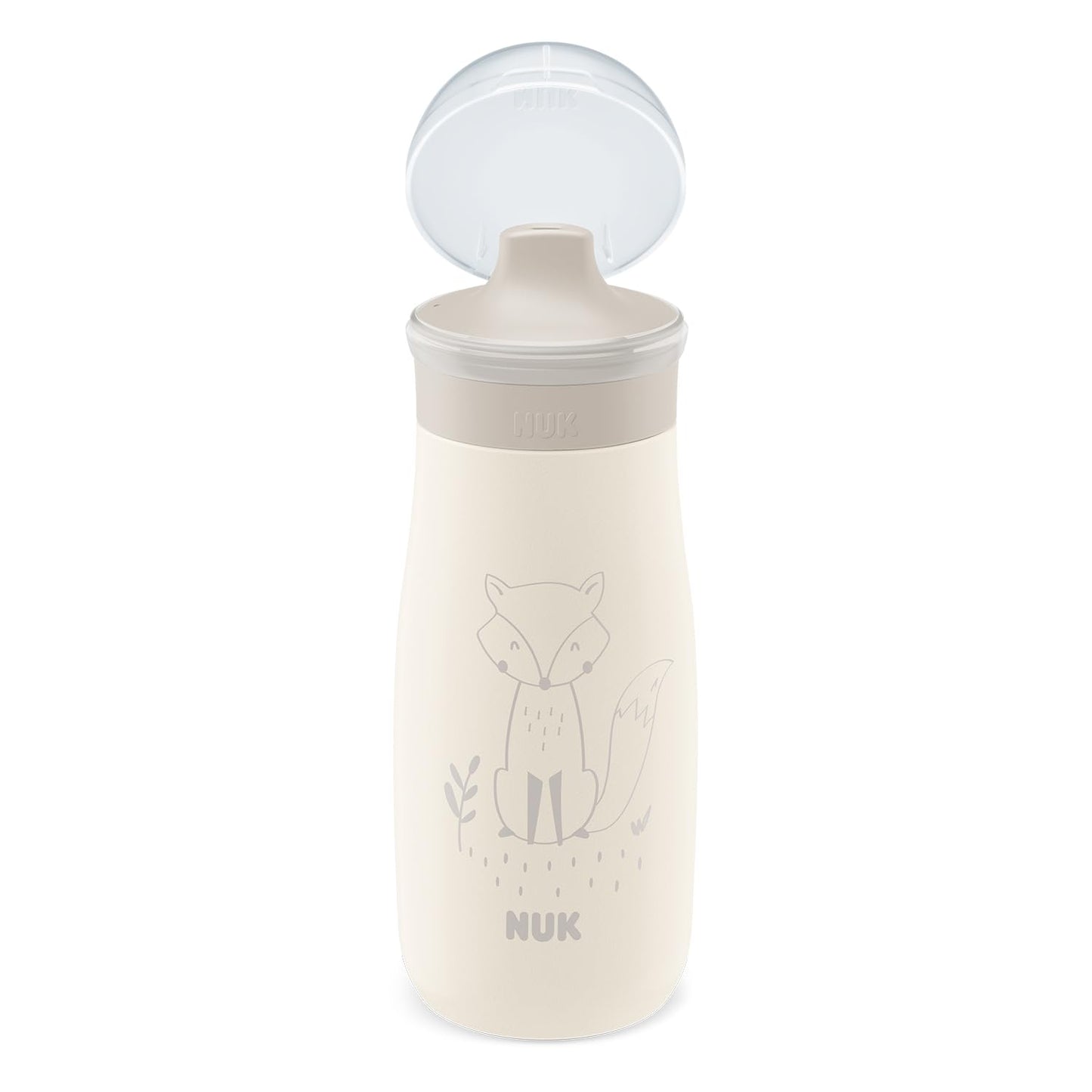 NUK Kiddy Cup Night Trinklernflasche | Schnabeltasse mit Leuchteffekt | 12+ Monate | Auslaufsicher mit harter Trinktülle | Clip und Schutzkappe | BPA-frei | 300 ml | Planeten (blau), 10255678 - Meloni2