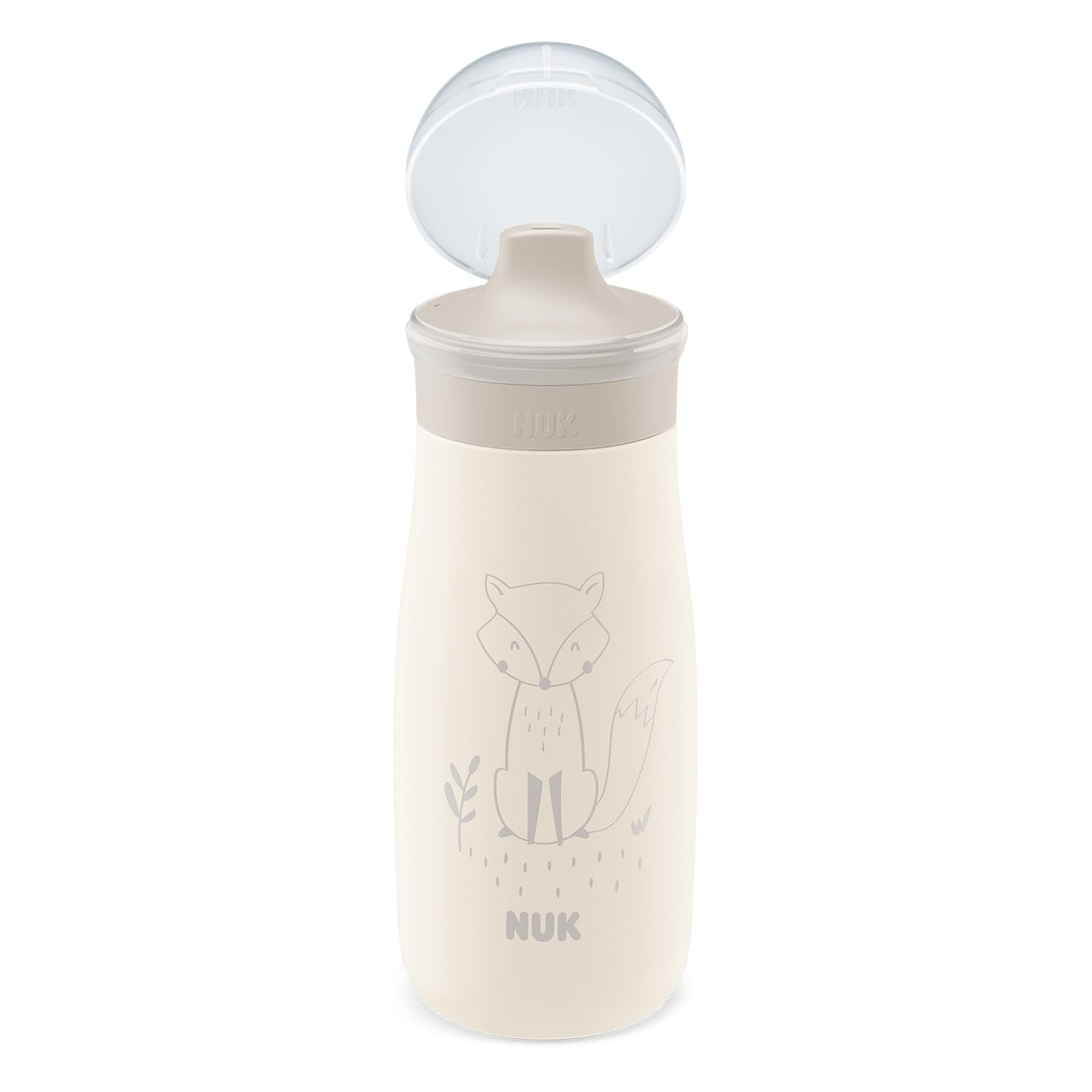 NUK Kiddy Cup Night Trinklernflasche | Schnabeltasse mit Leuchteffekt | 12+ Monate | Auslaufsicher mit harter Trinktülle | Clip und Schutzkappe | BPA-frei | 300 ml | Planeten (blau), 10255678 - Meloni2