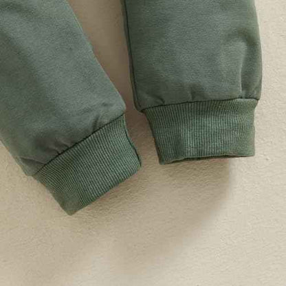 Baby Boys Soft Clothing Sets Toddler Cute Two Piece Outfit Long Sleeve Tractor Print Sweatshirt and Trousers Set Autumn Winter Jogging Suit