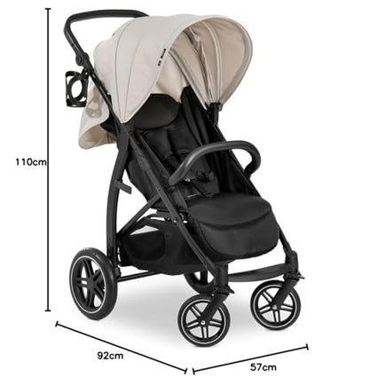 hauck Rapid 4D, Rosa - Kinderbuggy mit Liegefunktion ab Geburt bis 22 kg - UV Schutz 50+ - Klein Zusammenklappbar - Höhenverstellbarer Schieber mit Getränkehalter - Pannensichere Gummi Räder - Meloni2
