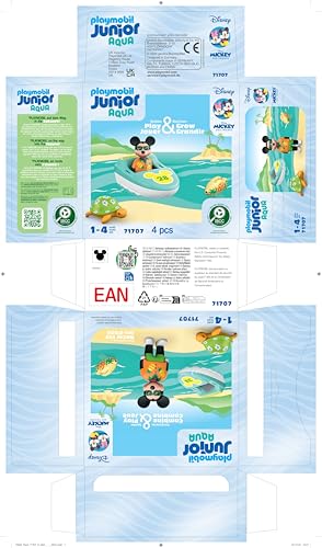 PLAYMOBIL JUNIOR | Disney | Vaianas Katamaran | nachhaltiges Spielzeug aus biobasierten Kunststoffen | für Kinder ab 1 Jahr | 71459