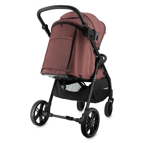 MoMi Kinderbuggy CLARA, Kinderwagen ab dem 6. Lebensmonat, bis 22 kg Körpergewicht, 5-Punkt-Sicherheitsgurt, Fußsack, Getränkehalter, Einkaufskorb, Wickeltasche, Insekten- und Regenschutz