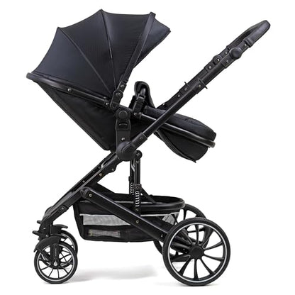 Pixini Neyla Combi Pushchair with Accessories (3-in-1 Set with Baby Seat Black/Black)