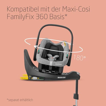Maxi-Cosi Zelia S Trio 3-in-1 Complete Set, 0–4 Years, up to 22 kg, Foldable, Compact, Adjustable Baby Pram, with CabrioFix S i-Size Baby Seat, Accessories, Changing Bag, Grey - Meloni2