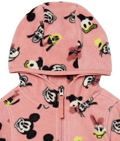 Essentials Disney Marvel Star Wars Princess Girls Polar Fleece Full Zip Hooded Jacket 