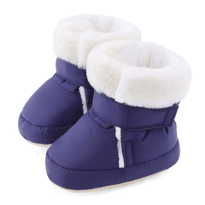 LACOFIA Baby Boys Girls Winter Shoes Baby Winter Boots with Non-Slip Soft Sole Crawling Shoes