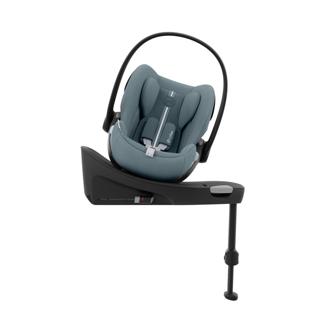 CYBEX Gold Babyschale Cloud G i-Size Comfort, Inkl. Neugeboreneneinlage, Ab Geburt bis ca. 24 Monate, Für Kinder ab 40 cm bis 87 cm, Max. 13 kg, Moon Black - Meloni2