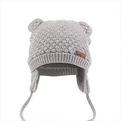 DRESHOW Unisex Baby Mütze Süßer Bär Kleinkind Earflap Beanie Warm für Herbst Wintermütze