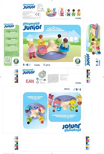 PLAYMOBIL JUNIOR | Erlebnisturm mit Eisstand | nachhaltiges Spielzeug aus biobasierten Kunststoffen | für Kinder ab 1 Jahr | 71703