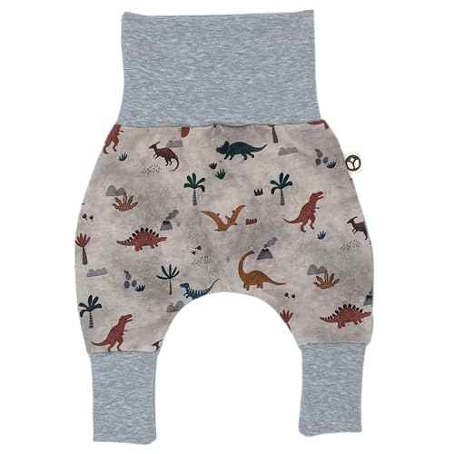 Handmade Baby Baggy Trousers, Handmade Cotton Jersey Grows with Your Gown, Sizes 50-74, 68-86, 92-104, Fairly Produced in Germany (Sea Creatures, 50-74)