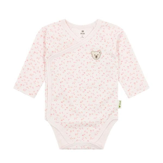 Steiff girls' long-sleeved wrap bodysuit 