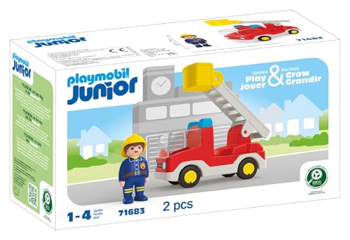 PLAYMOBIL Junior Heroes of Everyday Life Sustainable Toy for Children from 1 Year Including Doctor, Firefighter and Policeman, 71692