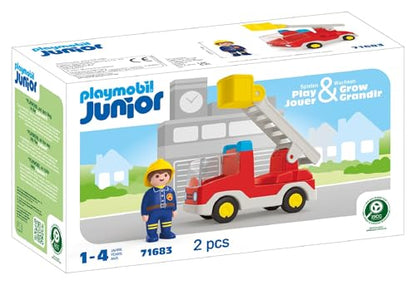 PLAYMOBIL Junior Heroes of Everyday Life Sustainable Toy for Children from 1 Year Including Doctor, Firefighter and Policeman, 71692