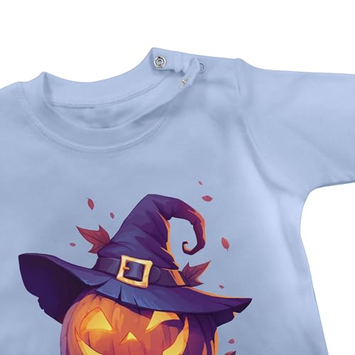 Shirtracer - Baby Long Sleeve Shirt - Babies - Scary Pumpkin | Scary Witch Pumpkin | Scary Pumpkin | Spooky Pumpkin | Pumpkin Face Halloween