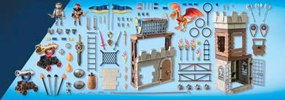 PLAYMOBIL Novelmore 71642 Arwynns Castle, Knight's Castle, Includes Three Knights and Numerous Accessories for Realistic Battles, Action-packed Toy for Children from 4 Years