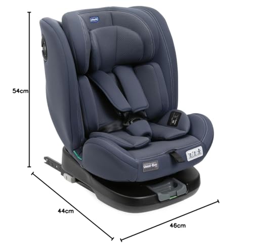 Chicco Unico Evo I-Size, Kindersitz 0-36 Kg, für Kinder von 40 bis 150 cm, homologiert ECE R129/03, Isofix 360° drehbar und neigbar, Gruppe 0+/1/2/3 von 0 bis 12 Jahren, Schwarz