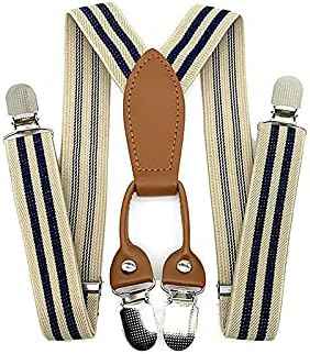 Pack of 2 Children's Braces 4 Clips Y-Shape – 2.5 cm Wide