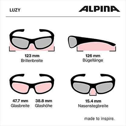 ALPINA LUZY - Verspiegelte und Bruchsichere Sonnenbrille für Kinder, ideal für Alltag und Outdoor, mit UV-A-, B- & -C-Schutz