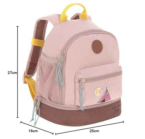 LÄSSIG Children's Backpack Nursery Bag with Chest Strap 6.5 L from 3 Years, Adventure Tractor, Kids Backpack