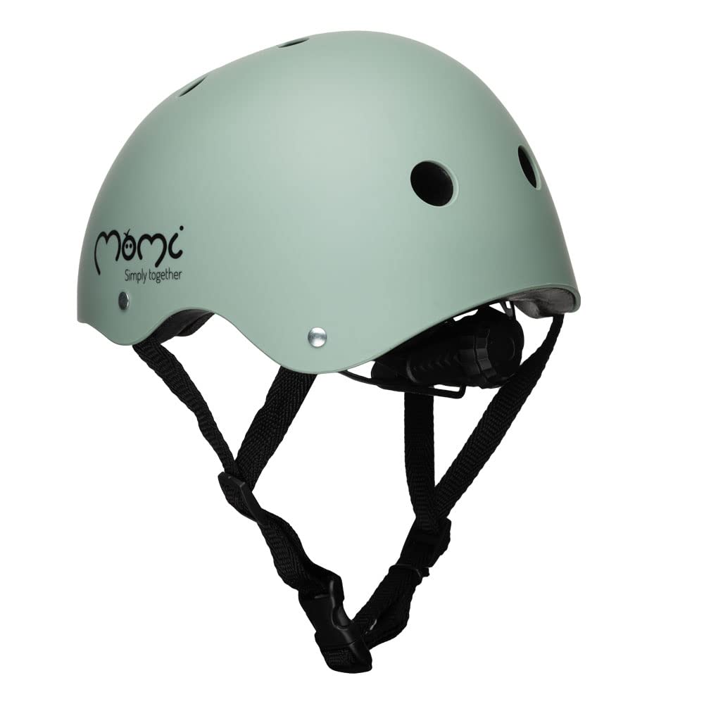 MoMi Mimi Kinderhelm verstellbar, Kopfumfang 47 – 58 cm (1-4 Jahre), stoß- und schlagfester Fahrradhelm für Kinder, 11 Lüftungsöffnungen, Schaumstoffpolsterung, Einstellbarer Kinnriemen