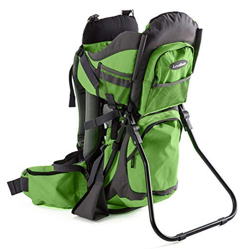 Luvdbaby Kraxe Kindertrage bis 18 Kg - Ergonomisch Kindertragerucksack für Kinder - Premium Toddler Carrier - Baby Tragerucksack - Babytrage Rückentrage Kleinkind - Rucksack mit Kindersitz