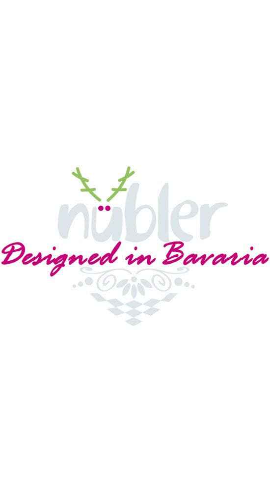 Nübler Dirndl Girls 3-Piece Set Dirndl Dress with Traditional Blouse and Apron Traditional Modern Bavarian Costume NABILA Berry