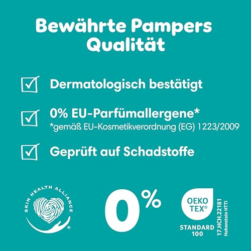 Pampers Baby-Dry Pants Größe 6, 138 Windeln, 13kg-19kg, 360° Passform hilft, Auslaufen zu verhindern