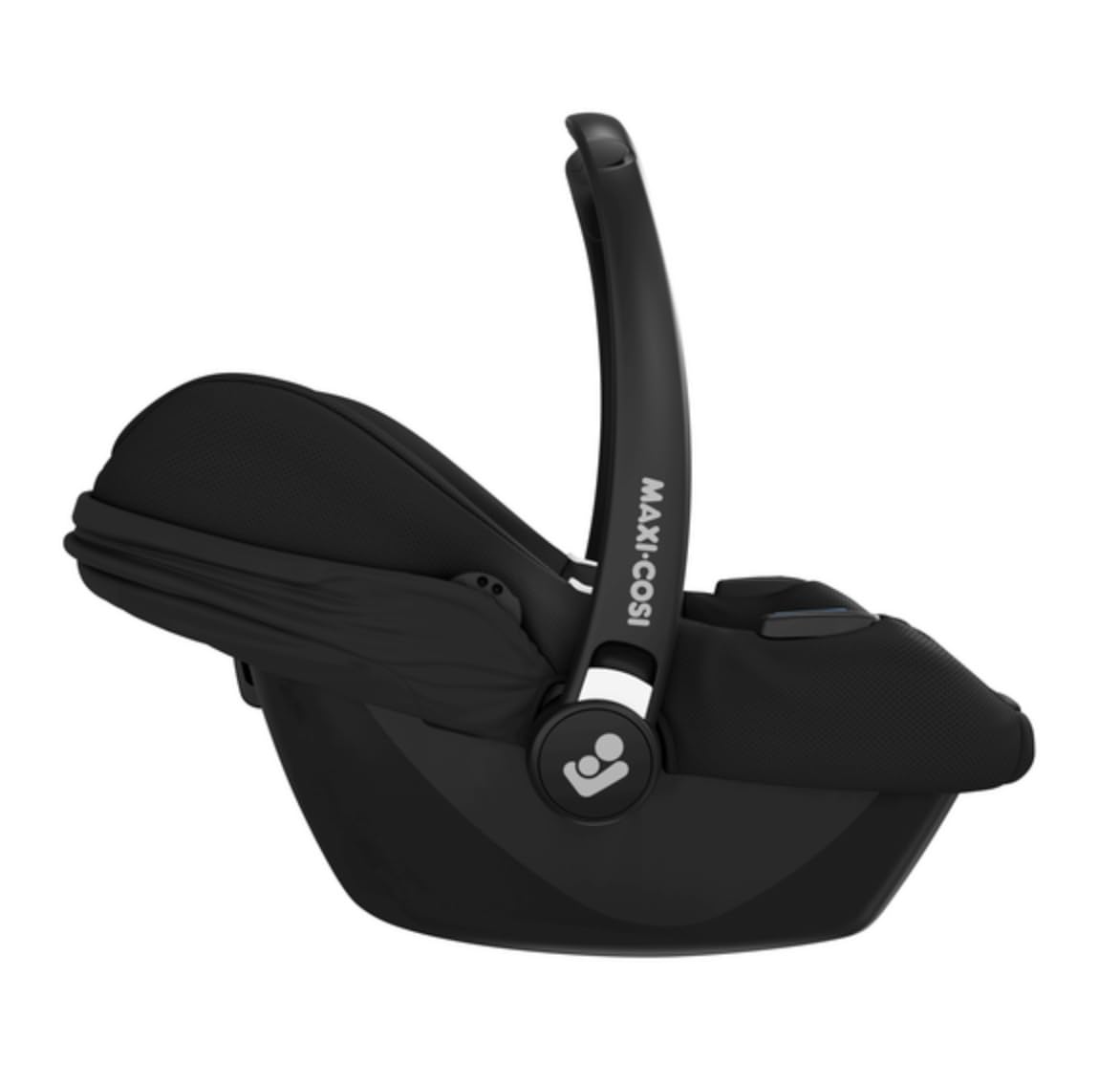 Maxi-Cosi CabrioFix i-Size, i-Size Babyschale Gruppe 0+ Autositz ab 40 bis 75 cm, 0-12 kg, Essential Black - Meloni2