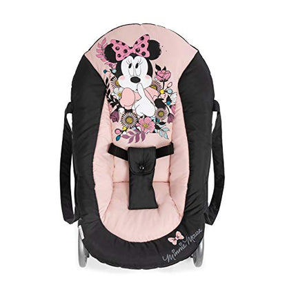 hauck Babywippe Rocky für Babys ab Geburt bis 9 kg, Einhändig Verstellbare Rückenlehne, Schaukelfunktion und Wippfunktion, Leicht Tragbar mit Tragegriff, 3-Punkt-Gurt (Disney Mickey Stars)