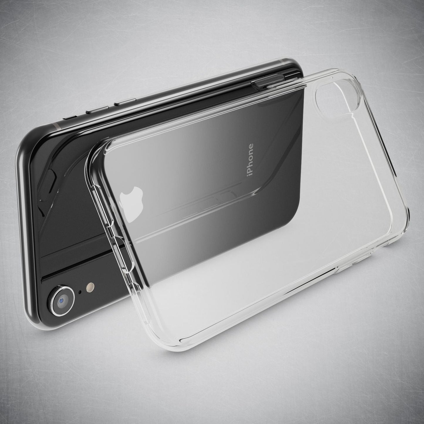 NALIA Transparente Silikonhülle für iPhone XR – Anti-Gelb & Rutschfest – GLAZE (Handyhülle Kristallklar, Schlank & Stoßfest) – Marke aus Berlin