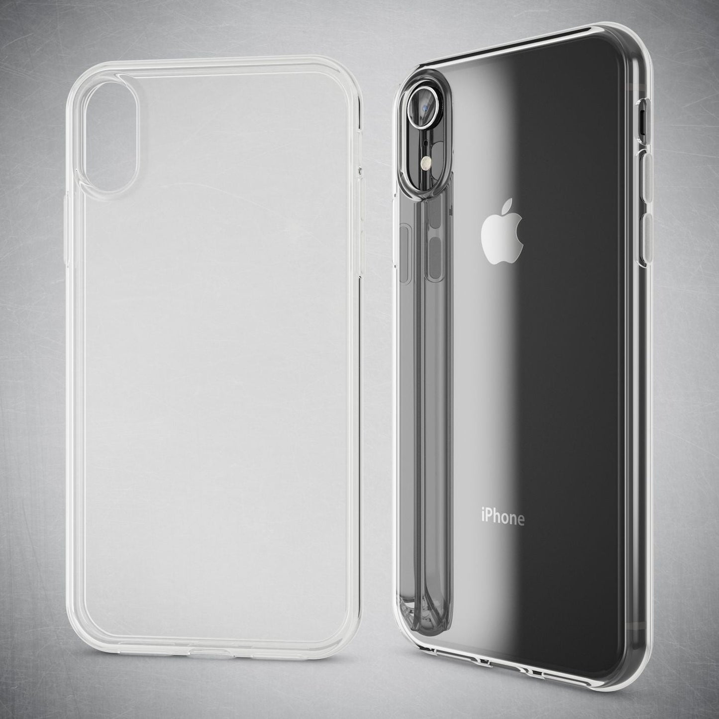 NALIA Transparente Silikonhülle für iPhone XR – Anti-Gelb & Rutschfest – GLAZE (Handyhülle Kristallklar, Schlank & Stoßfest) – Marke aus Berlin