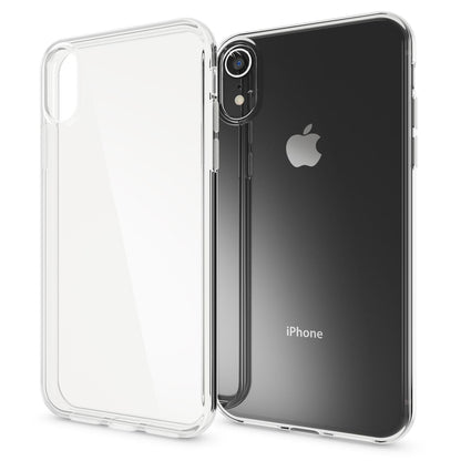 NALIA Transparente Silikonhülle für iPhone XR – Anti-Gelb & Rutschfest – GLAZE (Handyhülle Kristallklar, Schlank & Stoßfest) – Marke aus Berlin