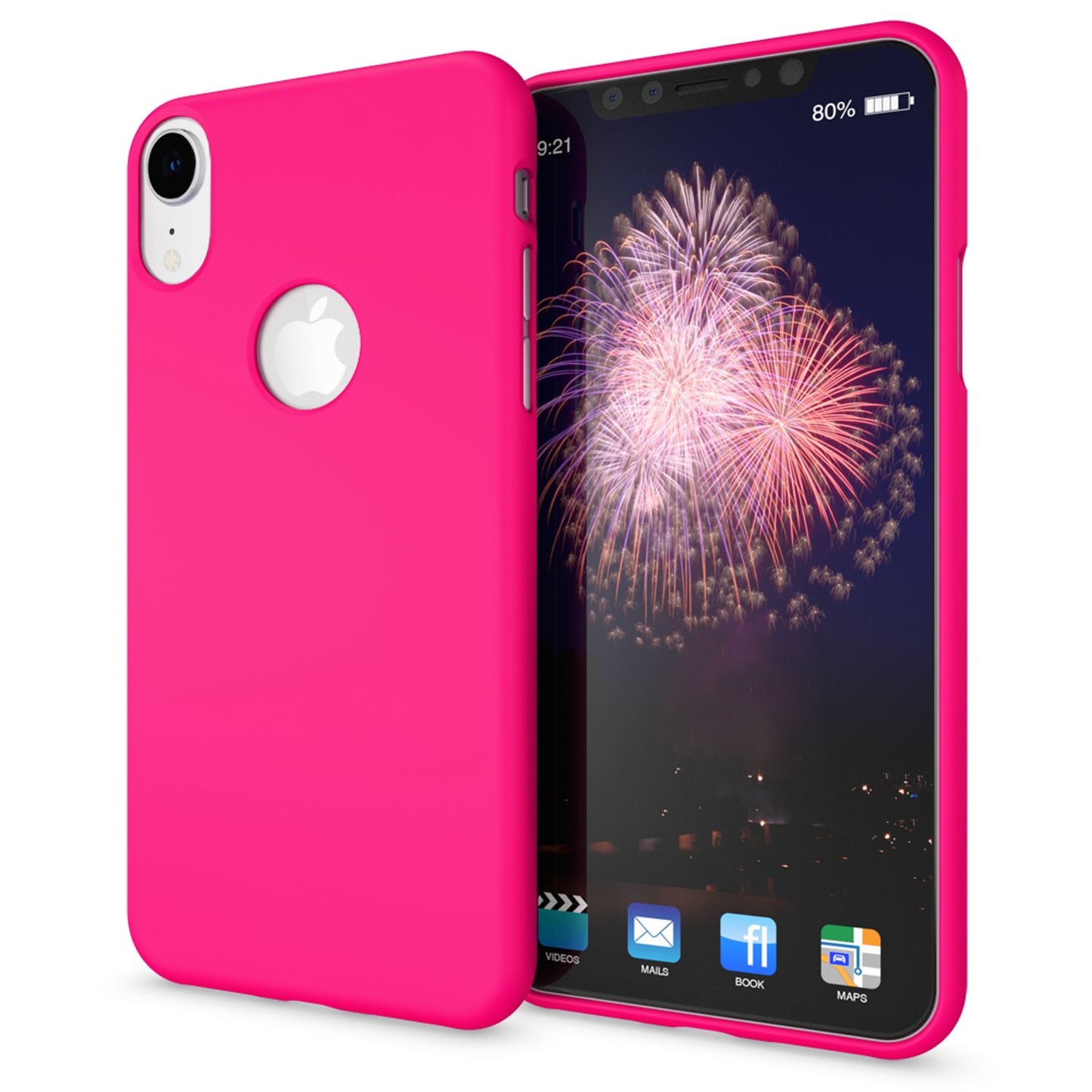 NALIA Neon Silikonhülle für iPhone XR – Soft-Touch & Signal-Neon – NEONSHOCK (Matte Schutzhülle) – Marke aus Berlin