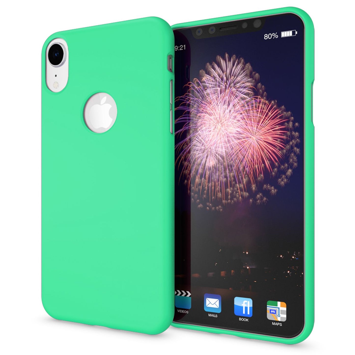 NALIA Neon Silikonhülle für iPhone XR – Soft-Touch & Signal-Neon – NEONSHOCK (Matte Schutzhülle) – Marke aus Berlin