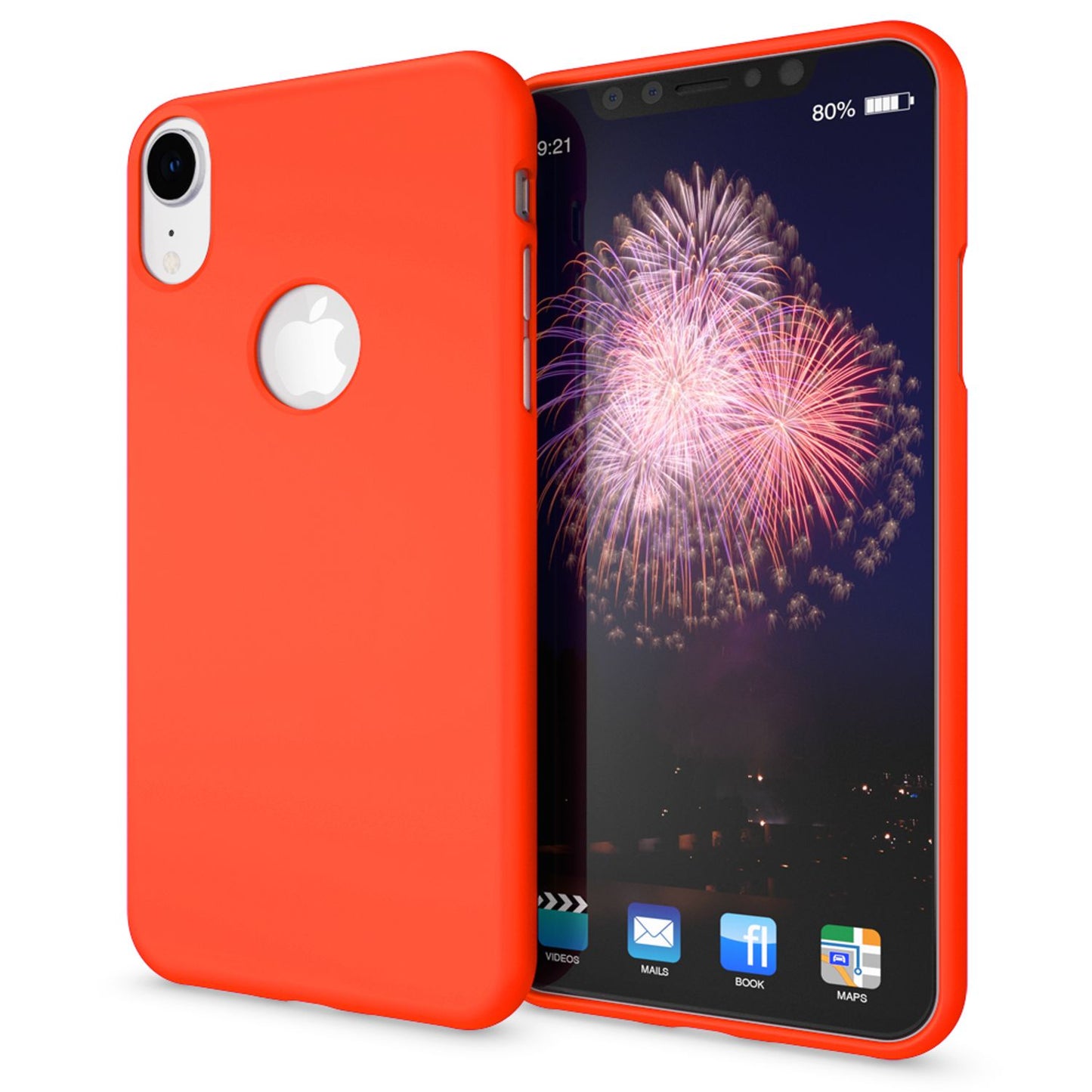 NALIA Neon Silikonhülle für iPhone XR – Soft-Touch & Signal-Neon – NEONSHOCK (Matte Schutzhülle) – Marke aus Berlin