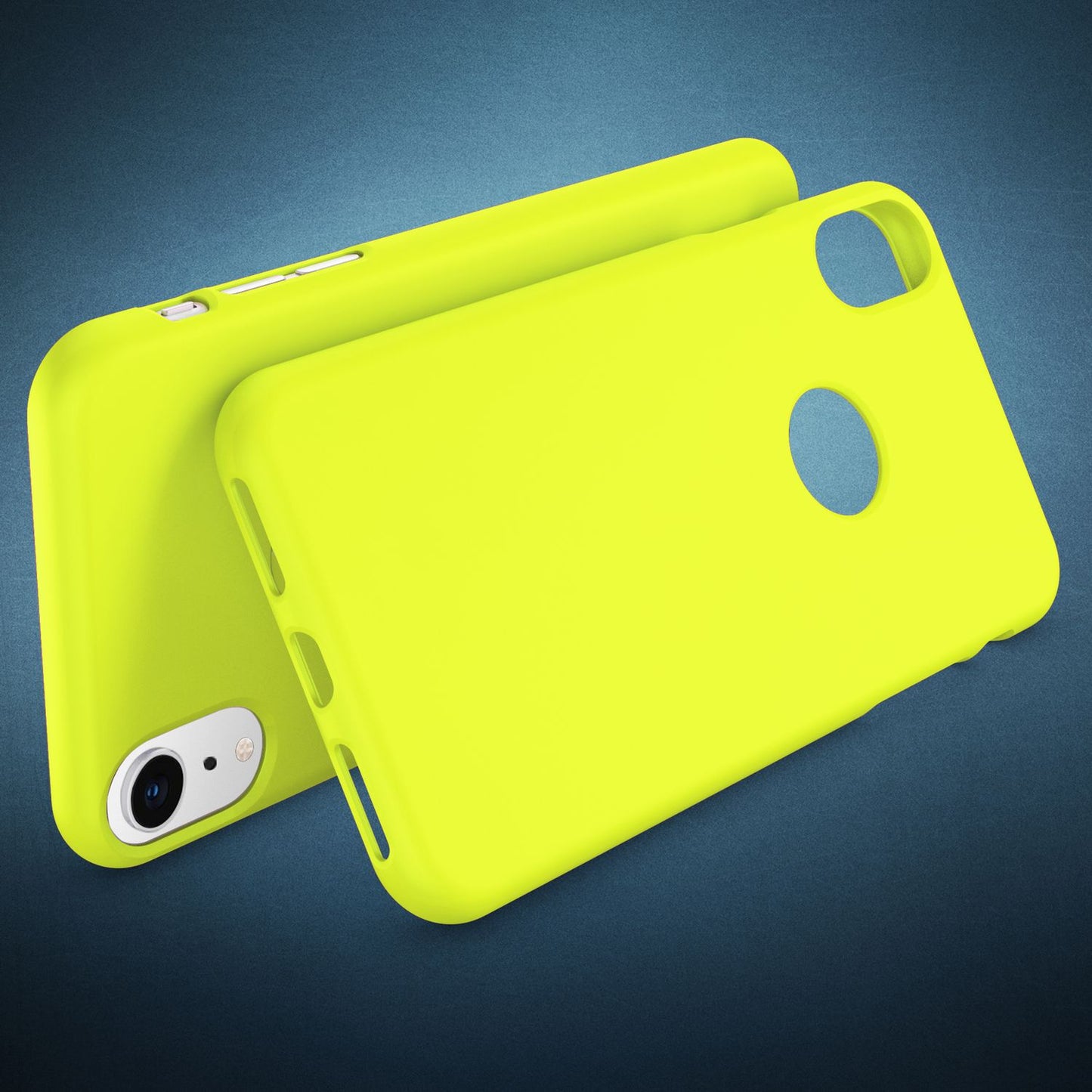 NALIA Neon Silikonhülle für iPhone XR – Soft-Touch & Signal-Neon – NEONSHOCK (Matte Schutzhülle) – Marke aus Berlin
