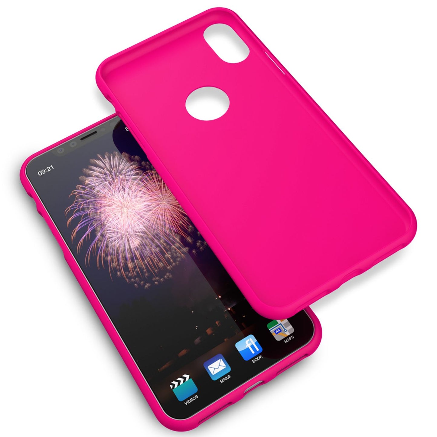 NALIA Neon Silikonhülle für iPhone XR – Soft-Touch & Signal-Neon – NEONSHOCK (Matte Schutzhülle) – Marke aus Berlin