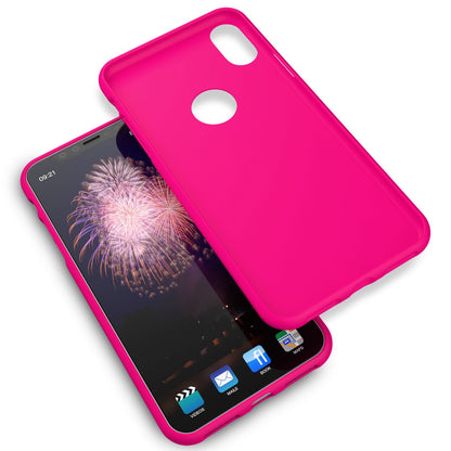 NALIA Neon Silikonhülle für iPhone XR – Soft-Touch & Signal-Neon – NEONSHOCK (Matte Schutzhülle) – Marke aus Berlin