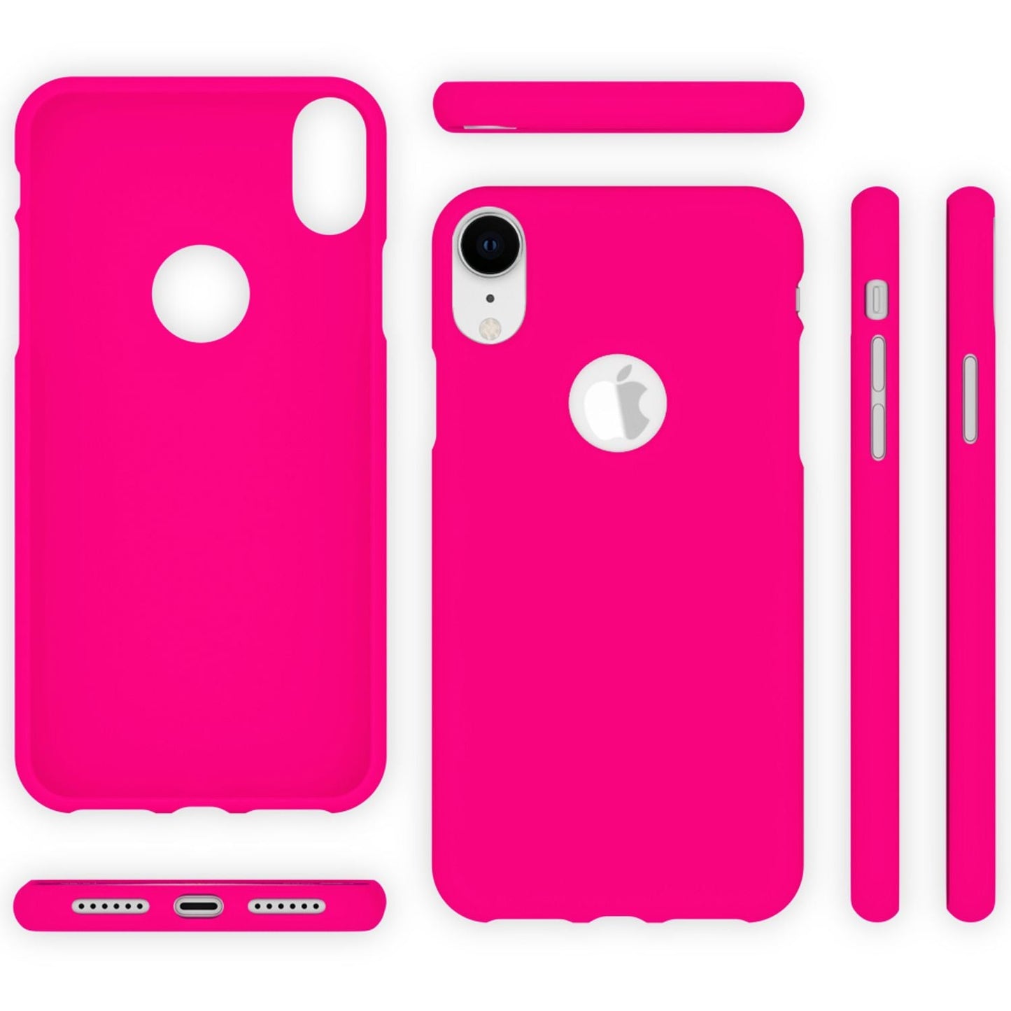 NALIA Neon Silikonhülle für iPhone XR – Soft-Touch & Signal-Neon – NEONSHOCK (Matte Schutzhülle) – Marke aus Berlin