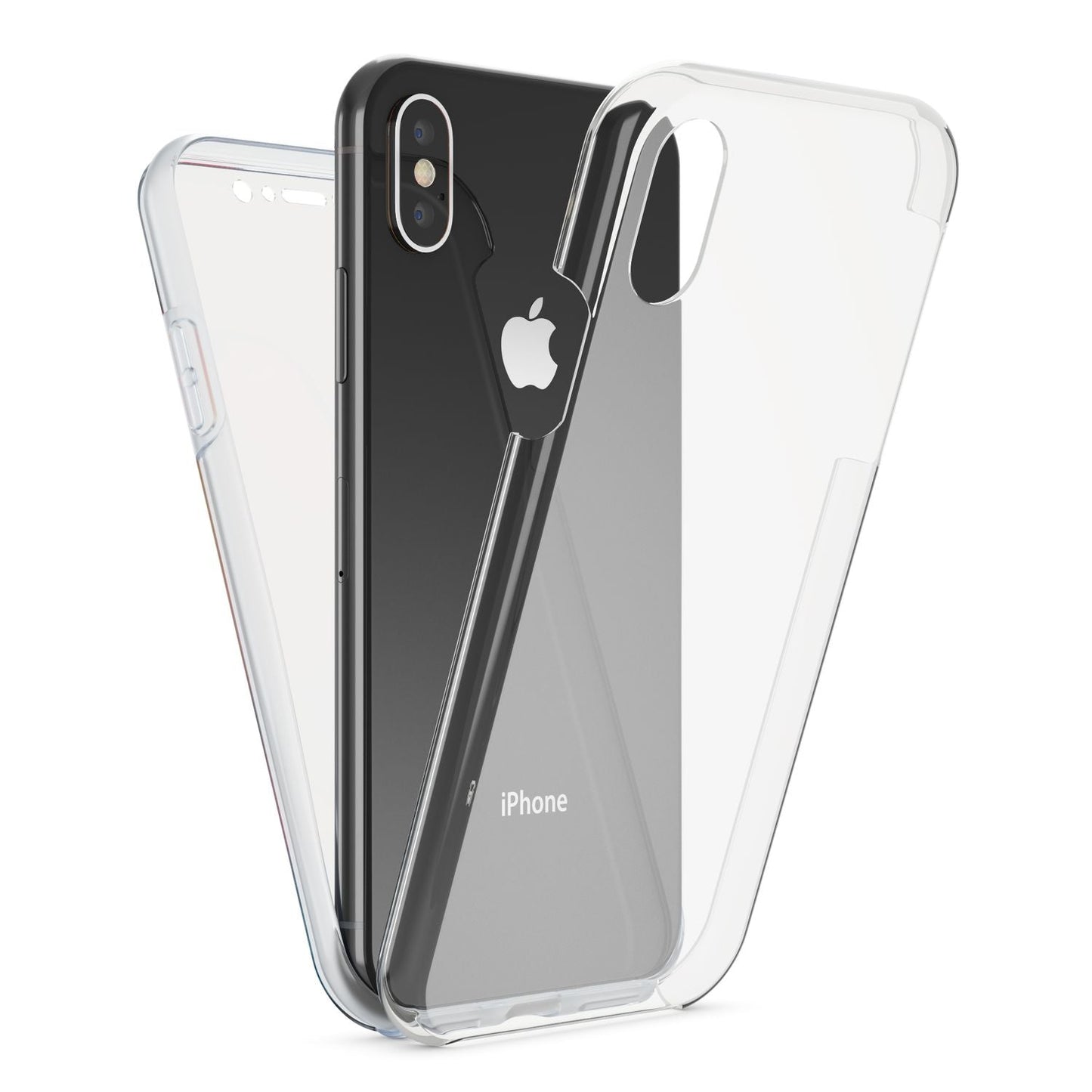 NALIA 360° Hülle für iPhone X / XS – Vorne & Hinten Schutz – 360GUARD (Full-Body Case) – Marke aus Berlin