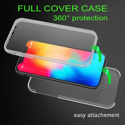 NALIA 360° Hülle für iPhone X / XS – Vorne & Hinten Schutz – 360GUARD (Full-Body Case) – Marke aus Berlin