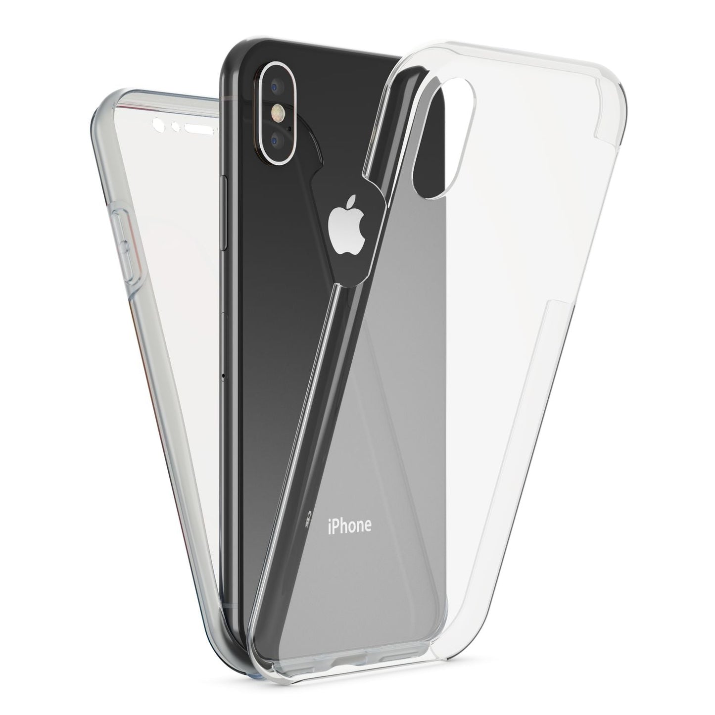 NALIA 360° Hülle für iPhone XS Max – Vorne & Hinten Schutz – 360GUARD (Full-Body Case) – Marke aus Berlin
