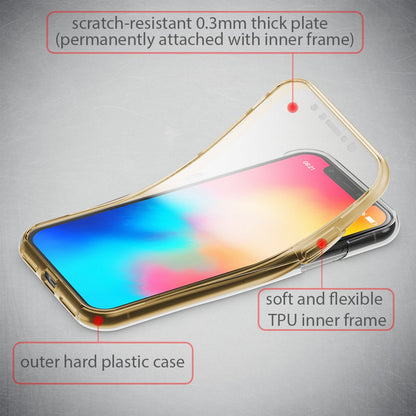 NALIA 360° Hülle für iPhone X / XS – Vorne & Hinten Schutz – 360GUARD (Full-Body Case) – Marke aus Berlin