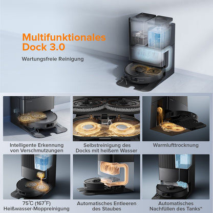 Roborock Qrevo Edge S5A Saugroboter (verbessert von Qrevo Pro) mit Multifunktions-Dockingstation 3.0