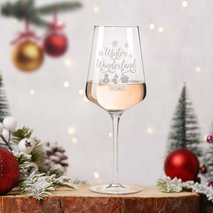 Leonardo Weinglas mit Gravur - "Winter Wonderland"