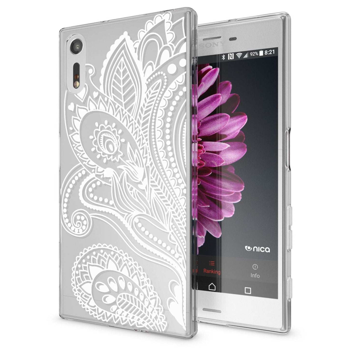 NALIA Handyhülle kompatibel mit Sony Xperia XZ, Slim Silikon Motiv Case Phone Cover Crystal Schutzhülle Dünn Durchsichtig, Etui Handy-Tasche Transparent Backcover Bumper