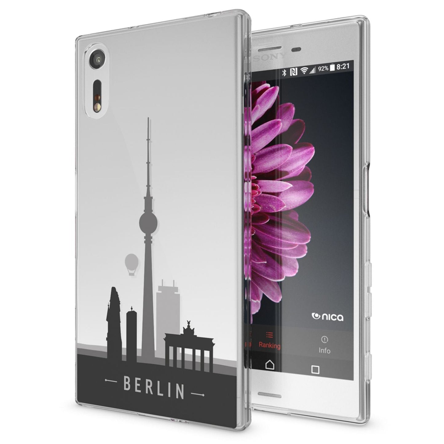 NALIA Handyhülle kompatibel mit Sony Xperia XZ, Slim Silikon Motiv Case Phone Cover Crystal Schutzhülle Dünn Durchsichtig, Etui Handy-Tasche Transparent Backcover Bumper