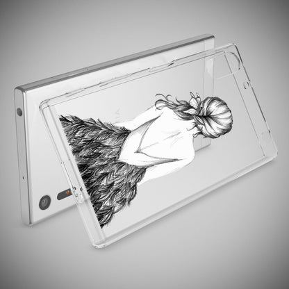 NALIA Handyhülle kompatibel mit Sony Xperia XZ, Slim Silikon Motiv Case Phone Cover Crystal Schutzhülle Dünn Durchsichtig, Etui Handy-Tasche Transparent Backcover Bumper
